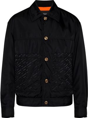 Versace Greca logo jacket - Black