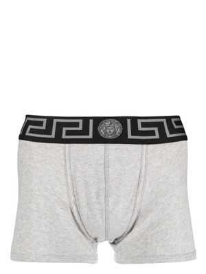 Versace Greca-pattern cotton boxer briefs - Grey