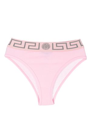 Versace Greca-patterned waistband briefs - Pink