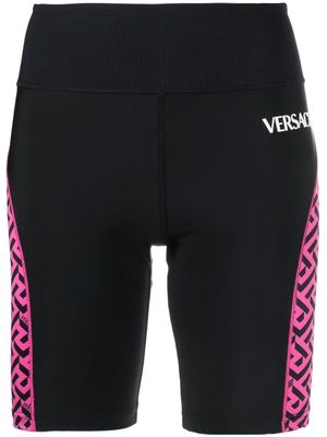 Versace Greca Signature cycling shorts - Black