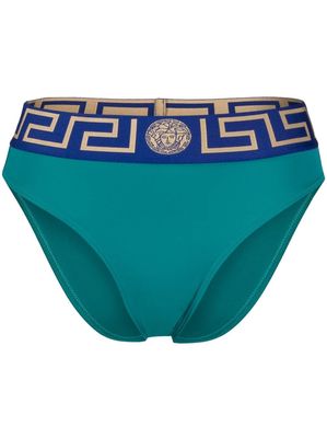 Versace Greca-waistband bikini bottoms - Green