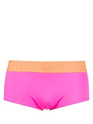 Versace Greca-waistband swim briefs - Pink