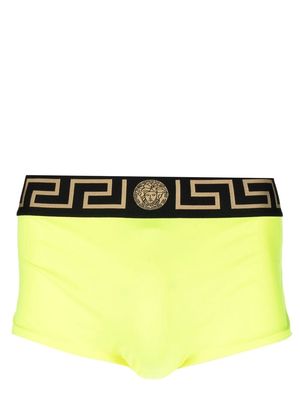 Versace Greca-waistband swim briefs - Yellow