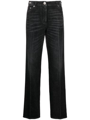 Versace high-rise straight-leg jeans - Grey