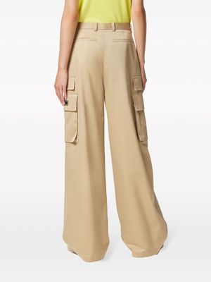 Versace high-waist wide-leg trousers - Neutrals