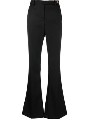 Versace high-waisted flared trousers - Black