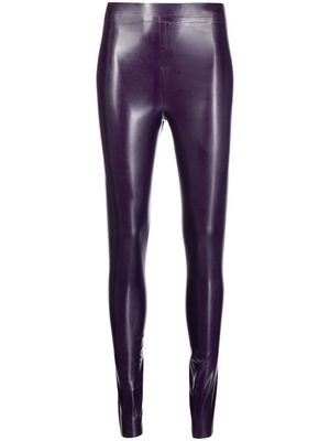 Versace high-waisted leggings - Purple