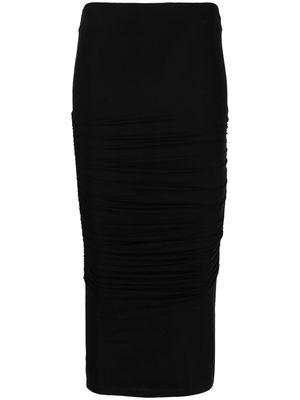 Versace high-waisted ruched pencil skirt - Black
