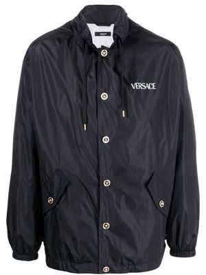 Versace hooded lightweight jacket - Black