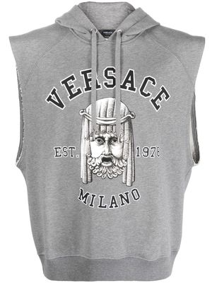 Versace hooded tank top - Grey