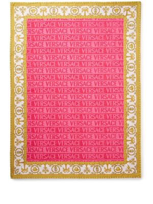 Versace I Love Baroque beach towel - Pink