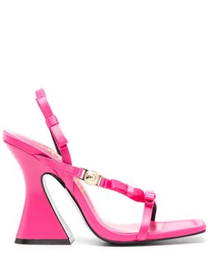 Versace Jeans Couture 110mm bow-detailed sandals - Pink