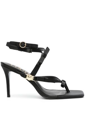 Versace Jeans Couture 90mm bow-detaill sandals - Black