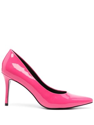 Versace Jeans Couture 90mm faux-leather pumps - Pink