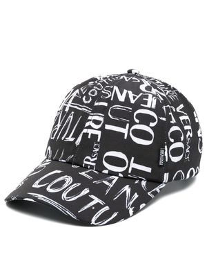 Versace Jeans Couture all-over logo-print baseball cap - Black