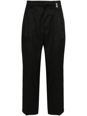 Versace Jeans Couture appliqué-logo trousers - Black