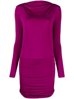 Versace Jeans Couture backless jersey minidress - Purple