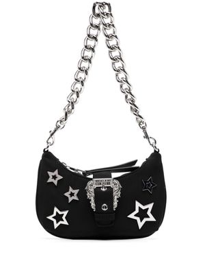 Versace Jeans Couture Barocco-buckle zipped shoulder bag - Black