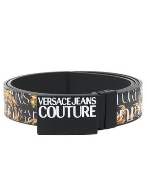 Versace Jeans Couture Barocco logo-print belt - Black