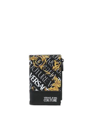 Versace Jeans Couture Barocco-print bi-fold wallet - Black