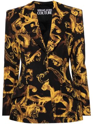 Versace Jeans Couture Barocco-print blazer - Black