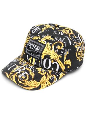 Versace Jeans Couture Barocco-print cap - Black