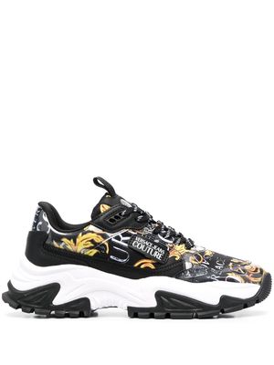 Versace Jeans Couture Barocco print low-top sneakers - Black