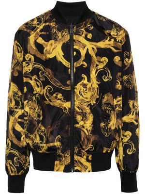 Versace Jeans Couture Barocco-print reversible jacket - Black