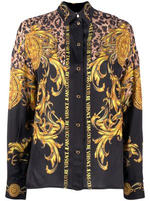 Versace Jeans Couture Barocco-print shirt - Black