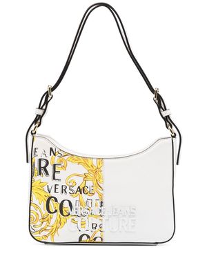 Versace Jeans Couture Barocco print shoulder bag - White
