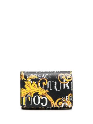 Versace Jeans Couture Barocco-print wallet - Black