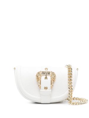 Versace Jeans Couture baroque buckle-detail shoulder bag - White