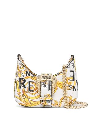 Versace Jeans Couture Baroque-buckle mini bag - White