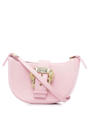 Versace Jeans Couture Baroque-buckle shoulder bag - Pink