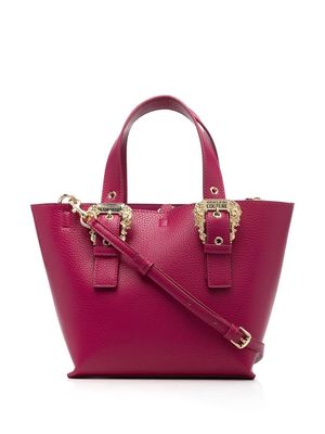 Versace Jeans Couture Baroque-buckle tote bag - Pink