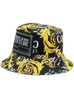 Versace Jeans Couture baroque-pattern print bucket hat - Black