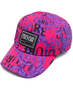 Versace Jeans Couture baroque-print baseball cap - Pink