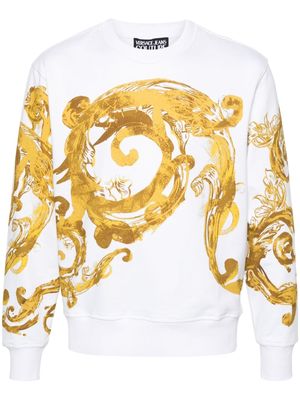 Versace Jeans Couture baroque-print sweatshirt - White