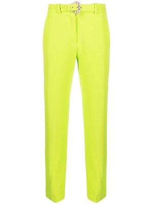 Versace Jeans Couture belted cropped trousers - Green