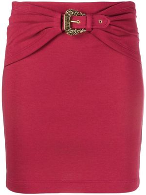 Versace Jeans Couture belted denim skirt - Pink