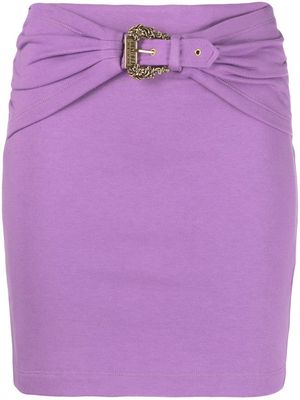 Versace Jeans Couture belted mini skirt - Purple