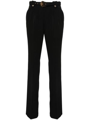 Versace Jeans Couture belted tapered trousers - Black