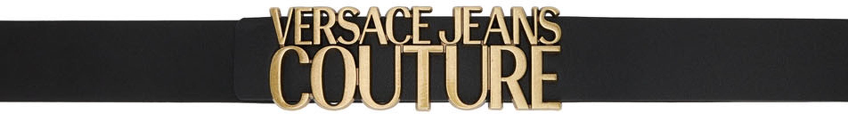 Versace Jeans Couture Black Couture Logo Belt
