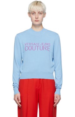 Versace Jeans Couture Blue Viscose Sweatshirt