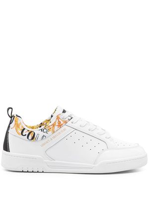 Versace Jeans Couture Brooklyn patent-leather sneakers - White