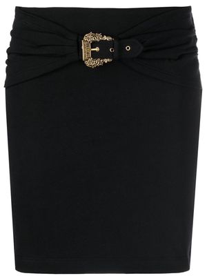Versace Jeans Couture buckle-detail miniskirt - Black
