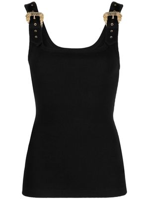 Versace Jeans Couture buckle-embellished ribbed tank top - Black
