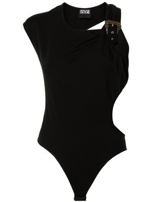 Versace Jeans Couture buckle-engraved bodysuit - Black