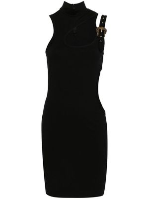 Versace Jeans Couture buckle-straps cut-out minidress - Black