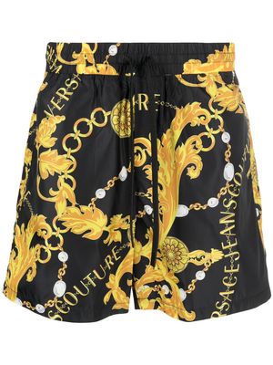 Versace Jeans Couture Chain Couture drawstring shorts - Black
